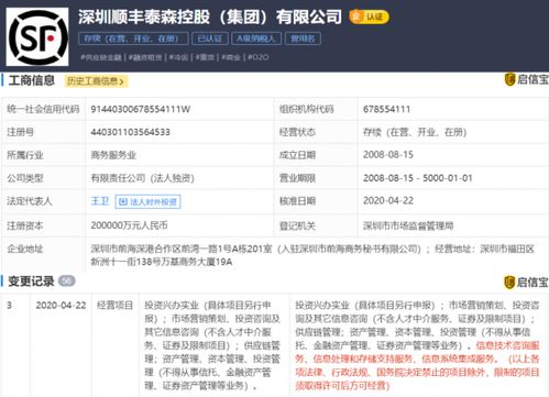 深圳順豐泰森控股集團拓展信息技術咨詢服務，深化數字化轉型布局